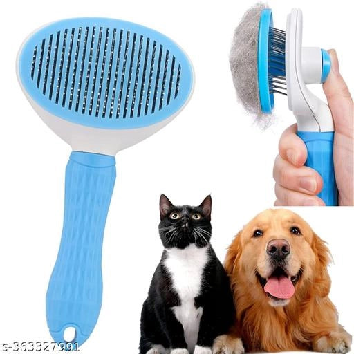 Self Cleaning Slicker Brush for Pet (Multicolor)